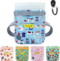 Dog Treat Pouch for Pet Walking and Training with Clicker 2 Cup Silicone Bag Small Fanny Pack Holder for Puppy Snack Dispenser Kit for Leash and Outdoor Use (Dog Puzzle)
