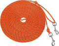 Reflective Cat Leash -50FT Cat Cable Out Escape Proof Walking Leads Yard Long Durable Safe Personalized Extender Leash Traning Play Outdoor for Puppies/Kittens/Rabbits/Small Animals
