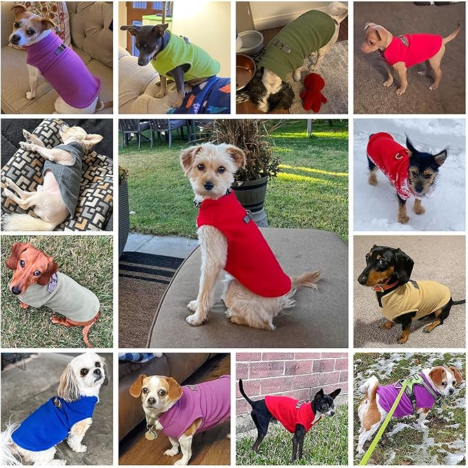 BEAUTYZOO Dog Fleece Vest Sweater Winter Jacket for Small and Medium Large Dogs with D-Ring Leash Cold Weather Coat Hoodie for XS S M Dogs Boy or Girls, Beige XL