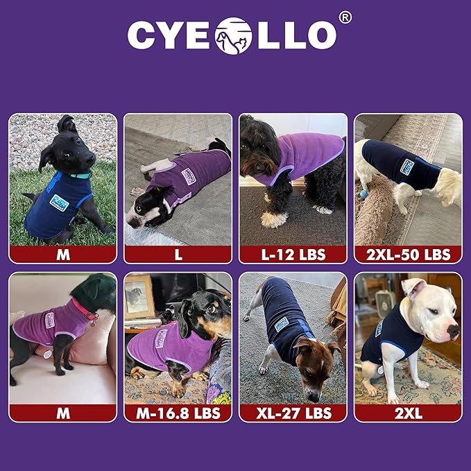 cyeollo Fleece Dog Sweater, Turtleneck Dog Sweatshirt Stretchy Pullover Fleece Vest Warm Winter Fall Clothes for Small Dogs Boy Puppy Pet Apparel, Navy Blue S