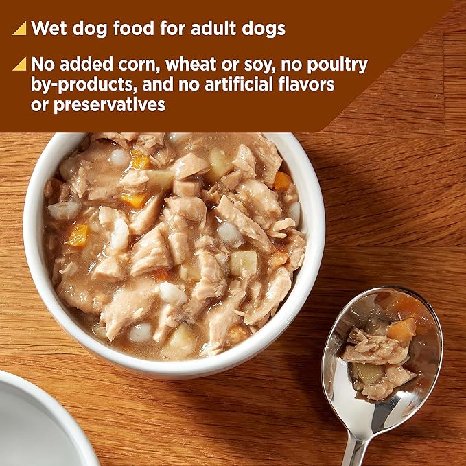 Nature’s Recipe Chicken, Barley & Turkey Recipe in Savory Broth Wet Dog Food, 2.75 oz. Cup, 12 Count