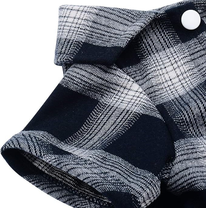 Koneseve Dog Shirt, Pet Plaid Clothes Shirt T-Shirt, Sweater Bottoming Shirt for Small Dog Cat Puppy Grid Adorable Wearing Stylish Cozy Halloween,Christmas Costumes (Blue;3XL)