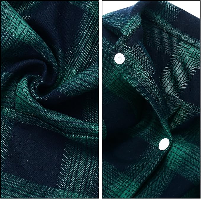 Koneseve Dog Shirt, Pet Plaid Clothes Shirt T-Shirt, Sweater Bottoming Shirt for Small Dog Cat Puppy Grid Adorable Wearing Stylish Cozy Halloween,Christmas Costumes (Green;S/Small)