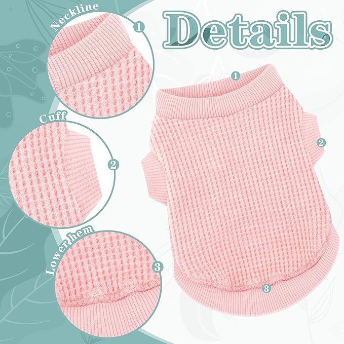 Cozy and Functional Dog Shirts for Small Puppies: Stretchable Brown Attire with Easy-On Design, Ideal for Chihuahuas and Yorkies - Enhance Comfort and Playfulness on Chill Days Small